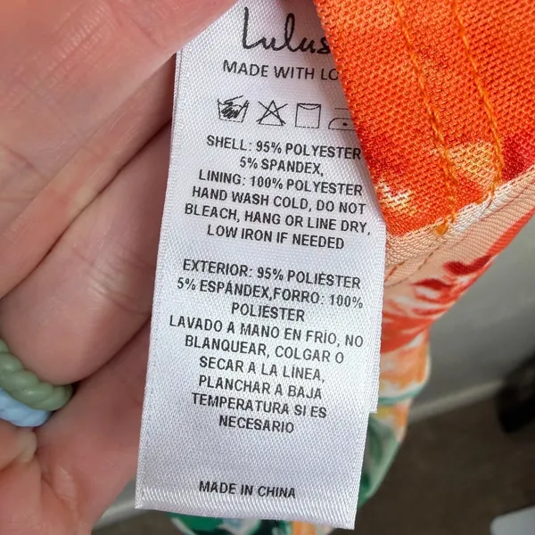 NEW Lulus Date Night Beauty Orange Floral Print Mesh Ruched Midi Dress Small - Image 11