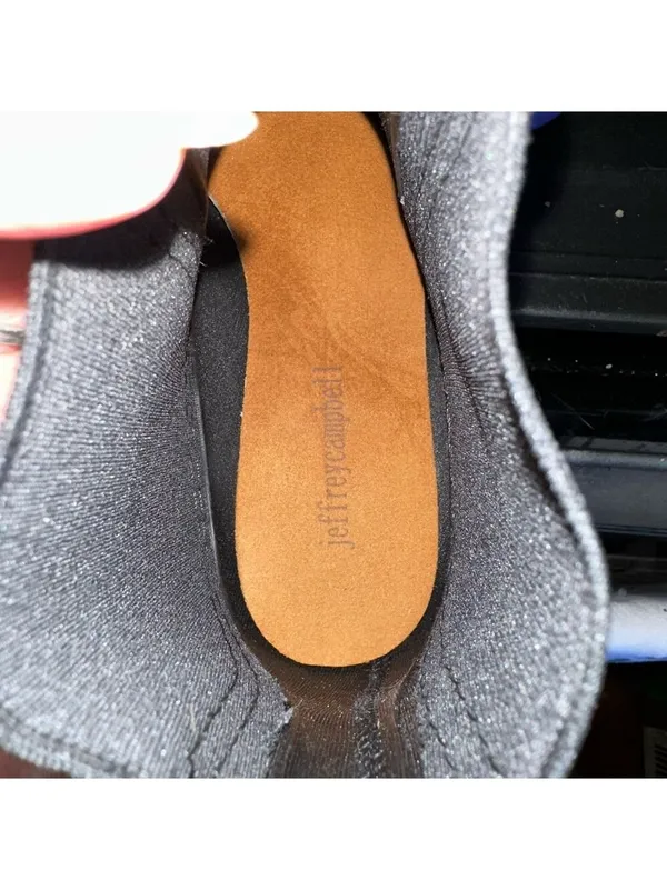 Jeffrey Campbell Cloudy Black Matte Rubber Rain Boots Chelsea Ankle Platform 7 - Image 13