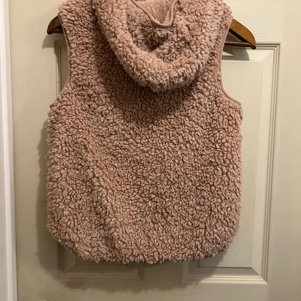 Original Weatherproof Vintage Cozy Pink Sherpa Vest - size small - Image 4