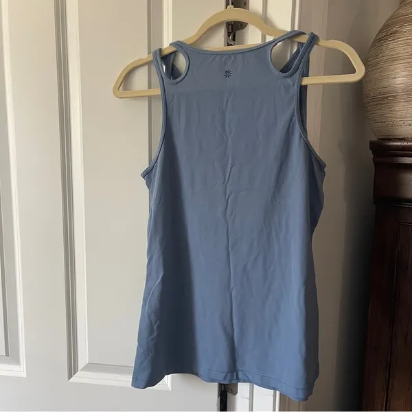 Athleta Shanti Asana Tank‎ Top Blue Stretchy Workout - Image 7