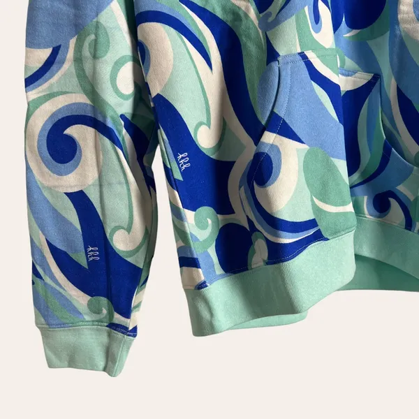 Hill House The Allie Zip-Up Jacket in Ocean Kaleidoscope Print Size S - Image 5