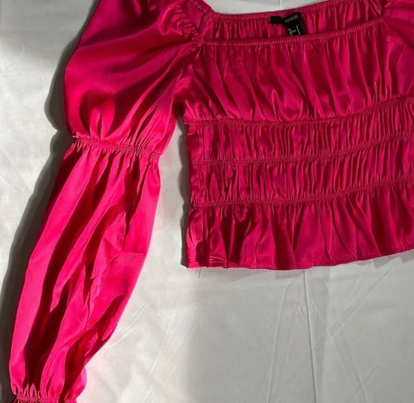 Pink satin  top - Image 3