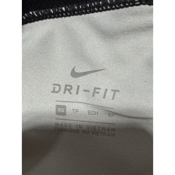 Nike Pro Dri-FIT Womens XS Black White Abstract Print Compression Shorts 3 Inch - Image 5