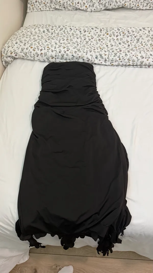Women’s black strapless dress Size M - Image 3