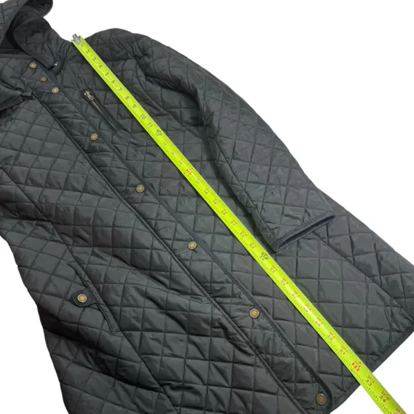 Lauren Ralph Lauren Black Quilted Coat with Removable Hood - Image 13