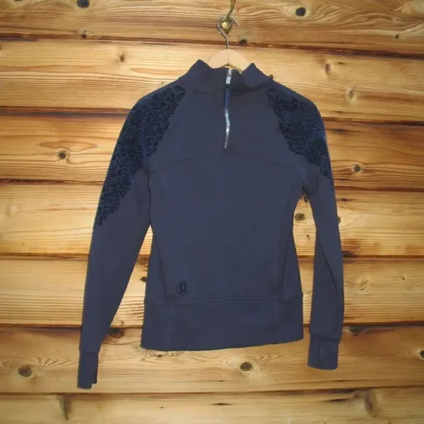 Lululemon Floral Flocked Sweatshirt  - Image 7