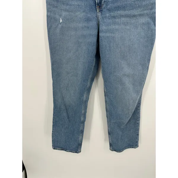 Abercrombie The 90s Straight Ultra High Rise Women 12S Curve Love‎ Stretch - Image 3