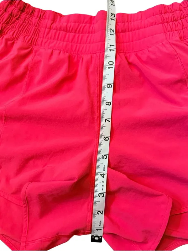 Lululemon Hotty Hot High-Rise Lined Shorts 4” Pink Size 8 - Image 10