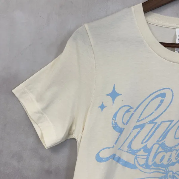 Lacrosse Unlimited Lucky Laxer Graphic Tee Top Women‎ Small Dice Preppy Sporty - Image 3