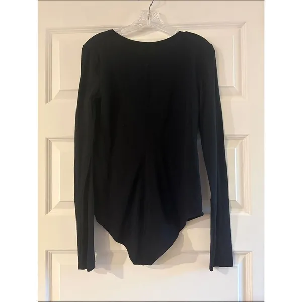 Intimately Free People Black Long Sleeve Scoop Neck Bodysuit - Image 5