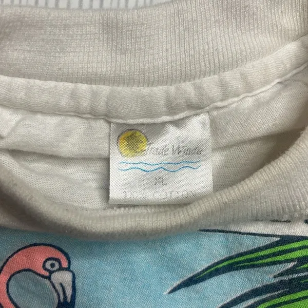 90s Vintage Ban Boinaire! GraphicTourist Tshirt White Medium Thrashed - Image 5