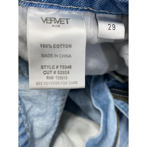 Altar'd State Women's Blue Distressed High Rise Wide Leg Denim Jeans Size 29 - Image 6