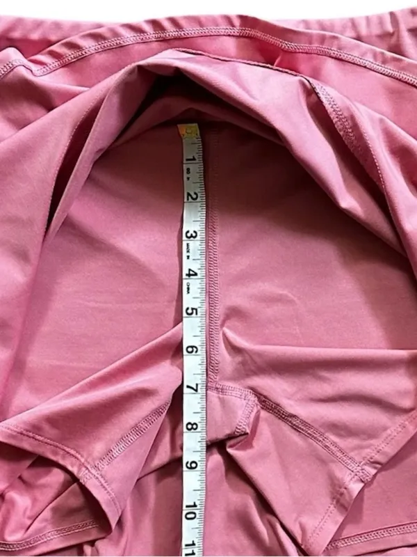 Tommy Bahama Golf Skort Pink Ruffle Hem Hidden Pocket Mini Skirt Medium - Image 6