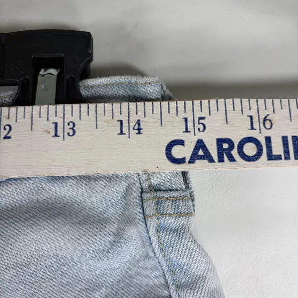 Levis 501 Original Light Denim Cut Off‎ Short High Rise Button Fly Momcore 27 - Image 7