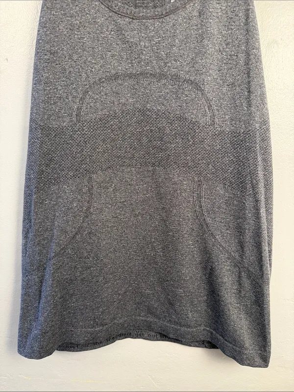 Lululemon Swiftly Tank Women's Gray Racerback Workout size 8 - Image 2