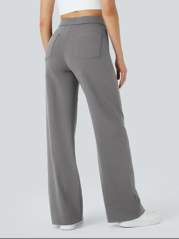 Halara DayStretch High Waisted Pockets Straight Leg Casual Pants - Image 2