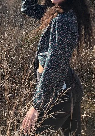 floral crop top - Image 2