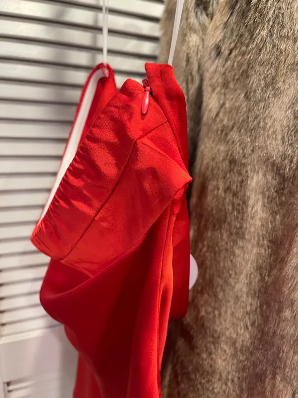 Princess Polly Satin Strapless Mini Dress Red - Image 5