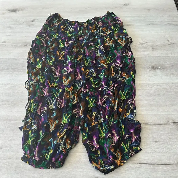 Anthropologie Breezy Sheer Balloon-Leg Pants BLK Motif L NWT IN PACKAGE - Image 8