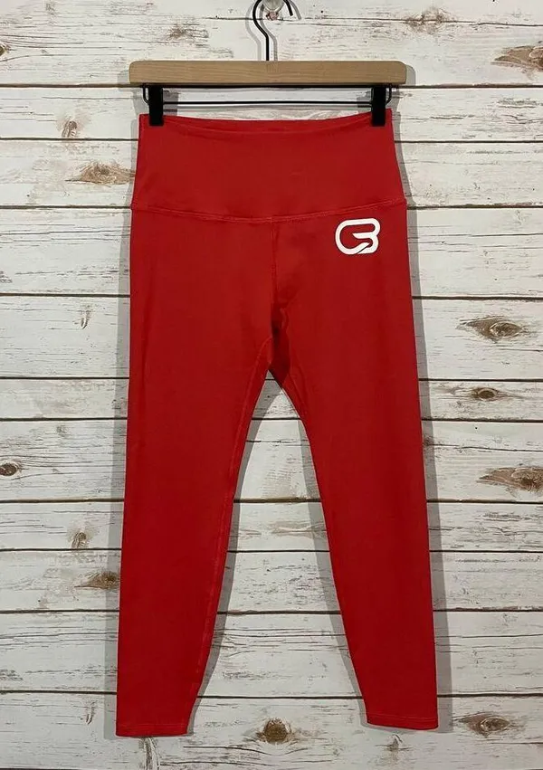 Cycle Bar X Beyond Yoga Cropped Leggings - Red - Medium - Image 4