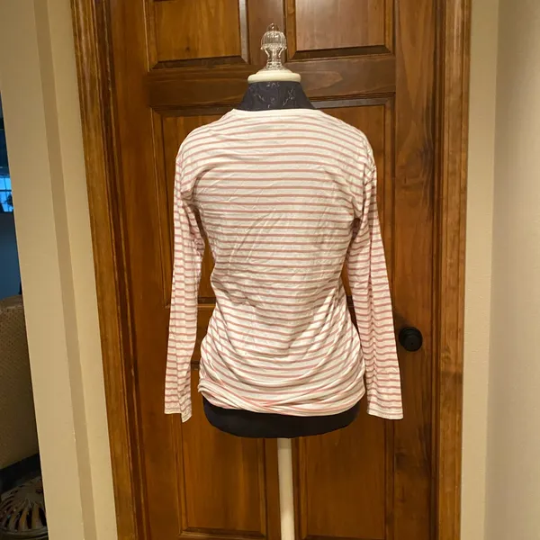 ASOS Long Sleeve Tee Shirt in Pink and White 💜 - Image 3