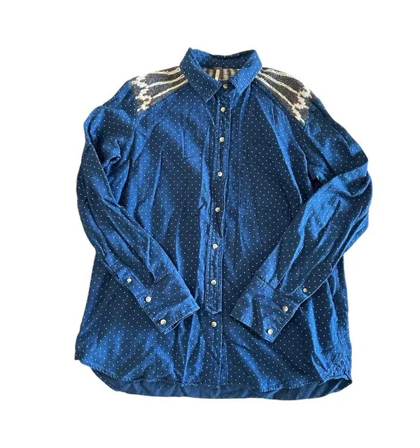 Free People Sage Printed Contrast Shirt - Image 2