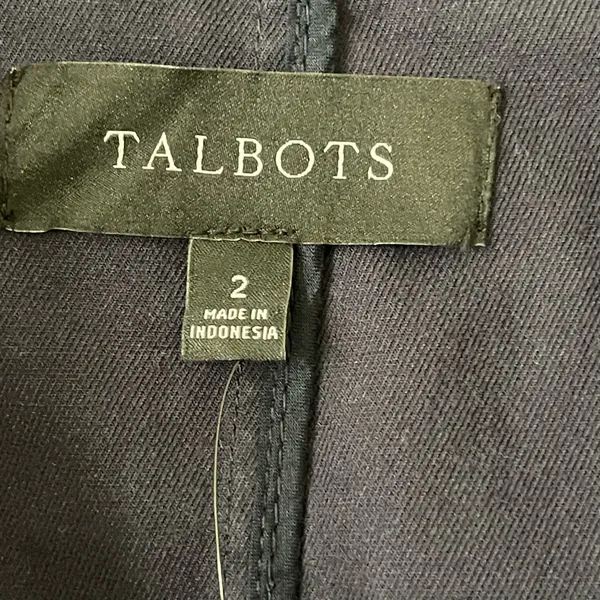 Talbots Blazer Jacket Blue Navy Sz 2 - Image 4
