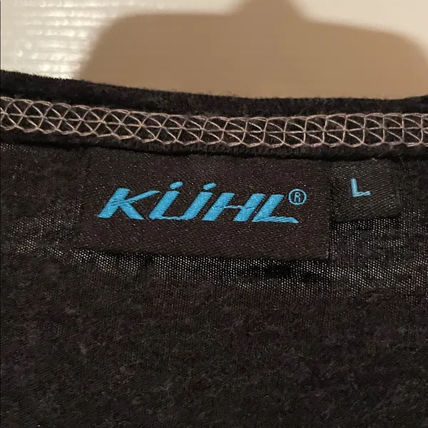 Kuhl Black Long Sleeve Top with Contrast Stitching - Image 2