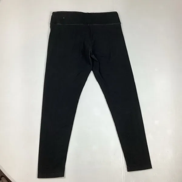 Victoria’s Secret PINK Black Classic Cotton Leggings Dog Logo Size Large - Image 2