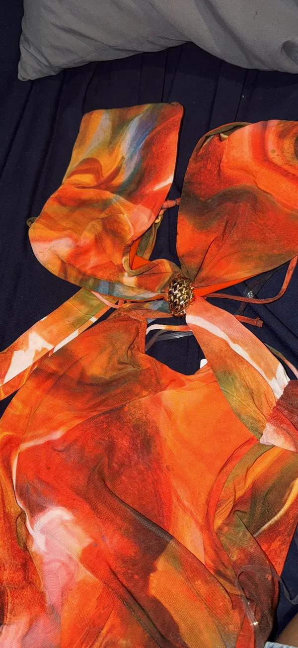 Windsor vibrant orange dress  - Image 3