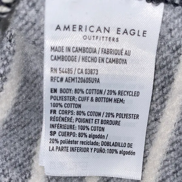 NWT!!American Eagle Outfitters Black & White Off-the-Shoulder Sweater Size Small - Image 10