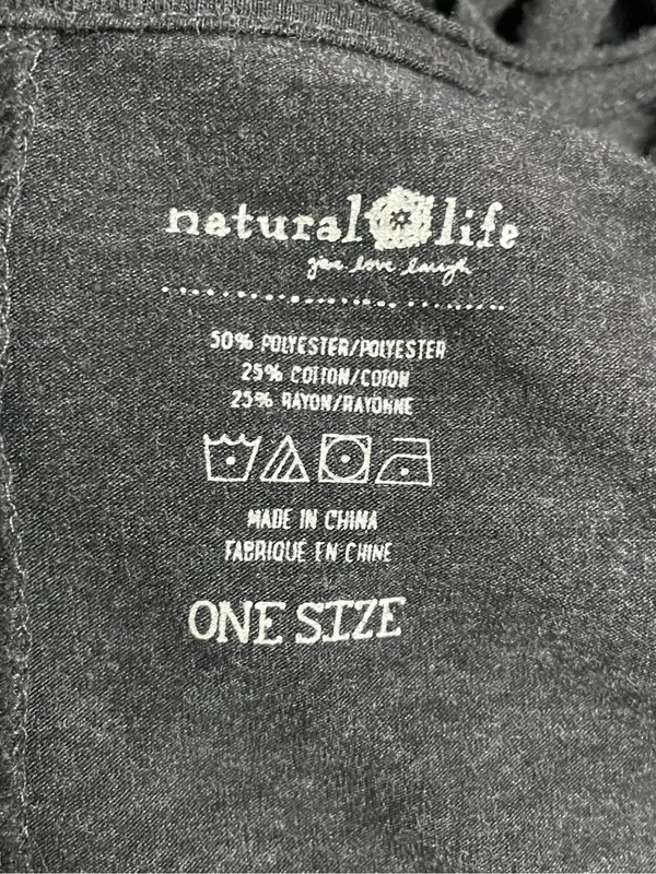 Natural Life One Size Charcoal Gray Wide Leg Lounge Jumpsuit Sleeveless Pockets - Image 8