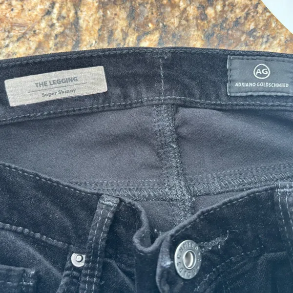 AG adriano goldschmied the legging super skinny suede jeans pants - Image 5