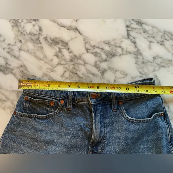 NWOT Madewell The Curvy Perfect Vintage Jean Short Sz 28 broken zipper - Image 9