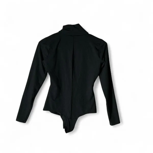 Spanx Suit Your Fancy‎ Long Sleeve Turtleneck Bodysuit Black Small 10196R - Image 2