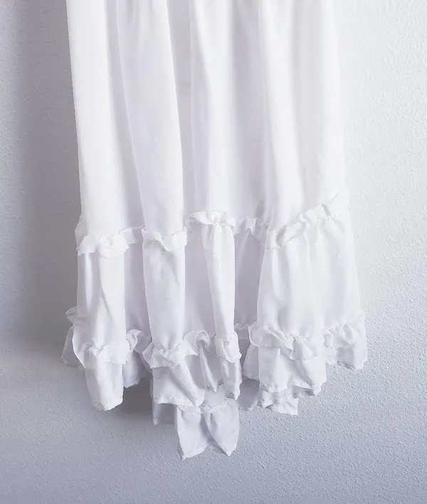 Free People Crochet Ruffle Mini Bohemian Dress - Image 4