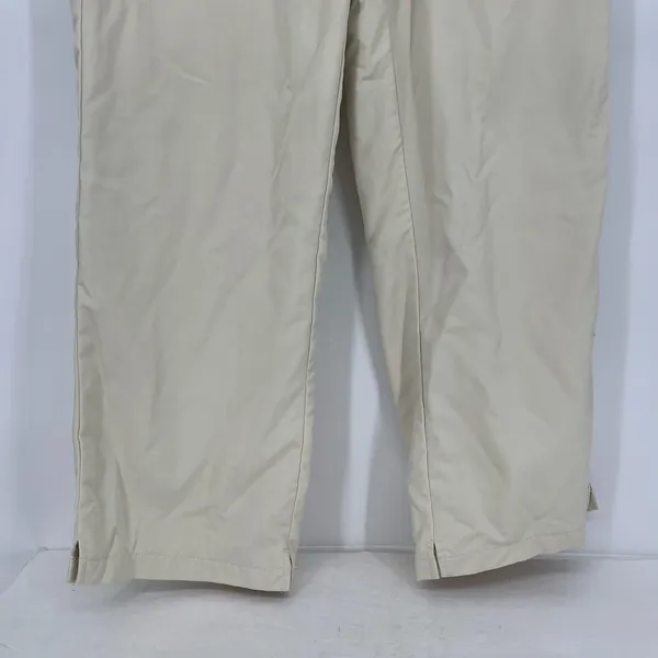 Elwood Dume Nylon Pants Large Cream Lined Drawstring Athletic Straight Leg - Image 6