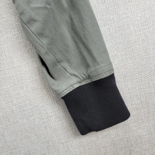 Sanctuary Womens Jacket Size M Olive Green Zip Up Military Twill Bomber Crop - Image 11