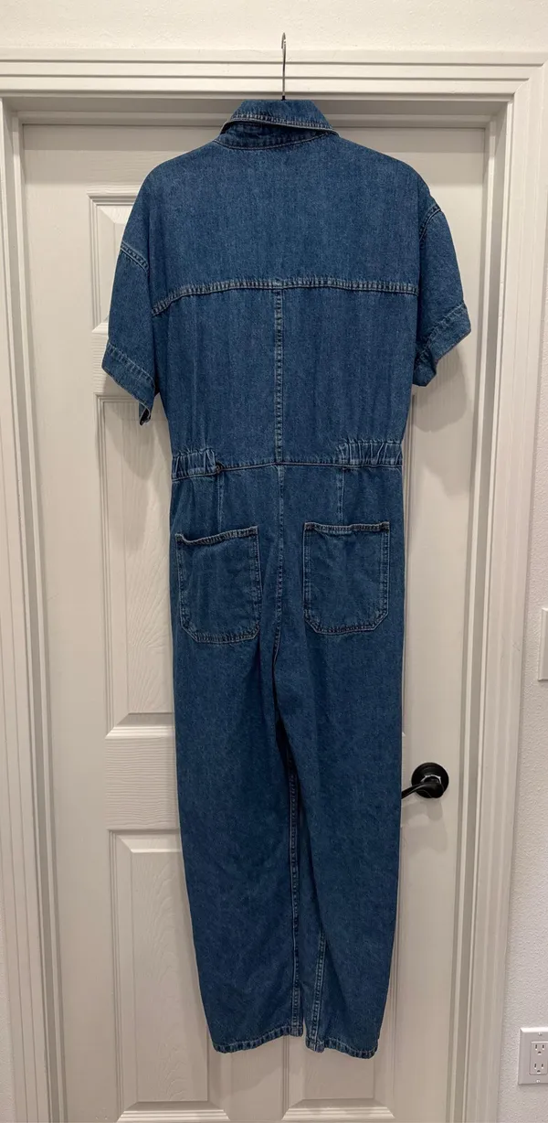 Free People We The Free Denim Jumpsuit - Image 3