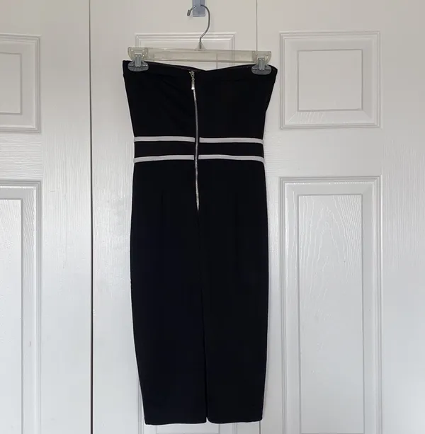 Windsor Black And White Strapless  Dress - Image 2