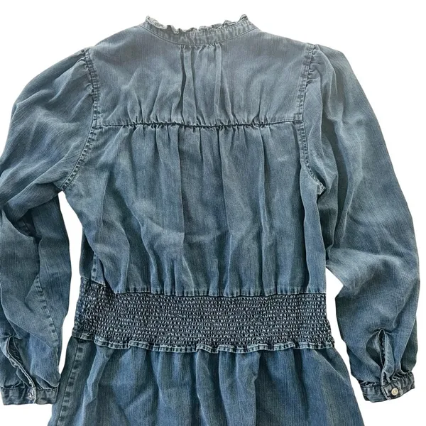 RAILS Shawna Denim Day Dress Dark Vintage Blue Size Medium Cotton Loose Fit - Image 8