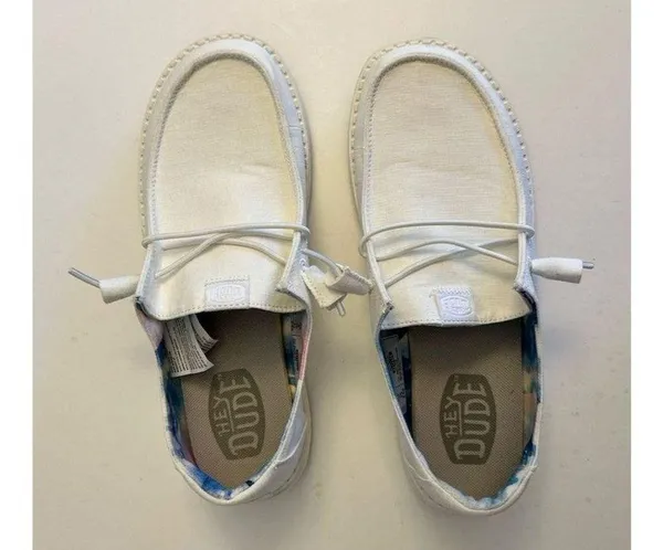 Hey Dude Wendy Slip On Casual Shoe - Silk Moon | 40052-1K6 Size 8.0 - Image 7