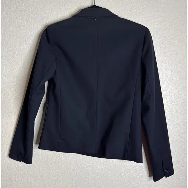 Gap Womens Size 0‎ Navy Blue Icon Blazer PQ Uniform Academia Preppy School NEW - Image 2