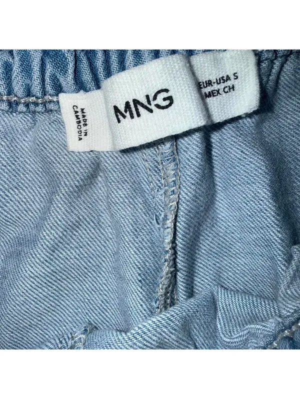 Mango Siros Pull-On Wide Leg Denim Pants - Image 5
