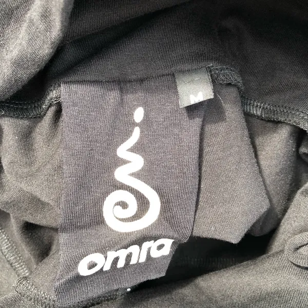 OMRA Women’s Pants Black Wide Leg Knit Drawstring Medium - Image 7