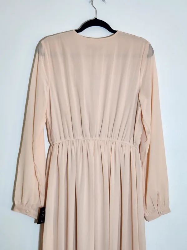 Lulus Long Sleeve Blush Pink Formal Dress Size Large NWT Wedding Guest Dress - Image 6