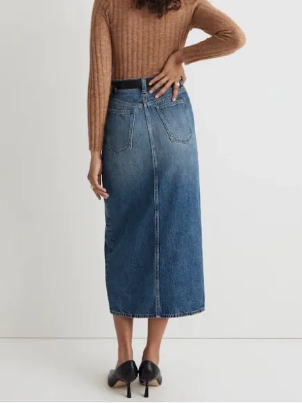 MADEWELL Denim Mid-Rise Maxi Skirt in Pratt Wash - Image 2