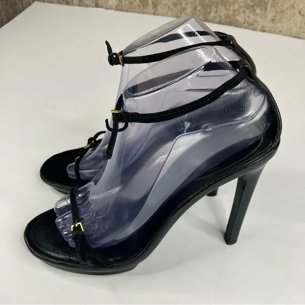 Gucci Thin Strap Heeled‎ Sandals Size 8B - Image 5