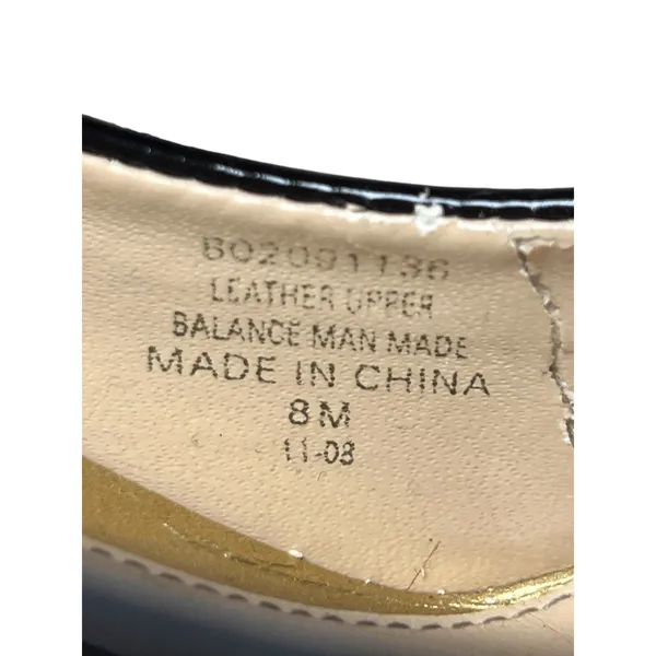 Lauren Ralph Lauren Black Leather Almond Toe High Heel Pumps Size 9M - Image 6
