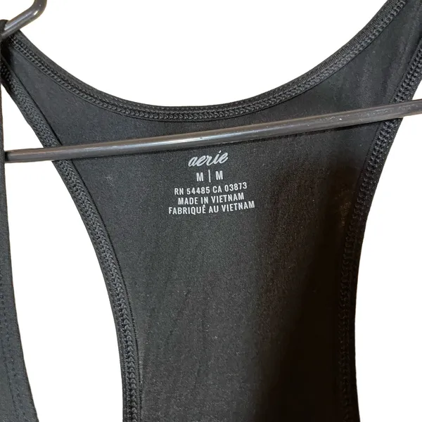Aerie Jumpsuit Womens Size M Black Sleeveless Racerback Drawstring Waist Casual‎ - Image 5